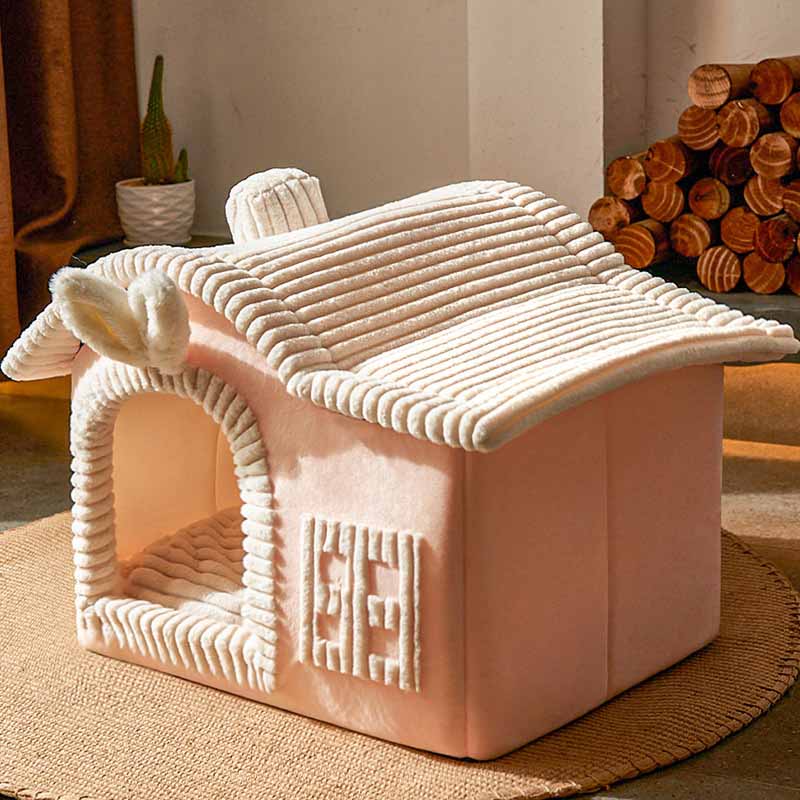 House Design Semi-Enclosed Cat Bed